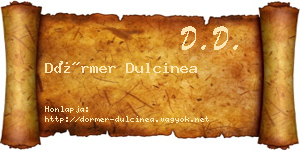 Dörmer Dulcinea névjegykártya